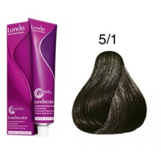 LONDA COLOR Vopsea permanenta 5/1 CASTANIU DESCHIS CENUSIU 60 ml