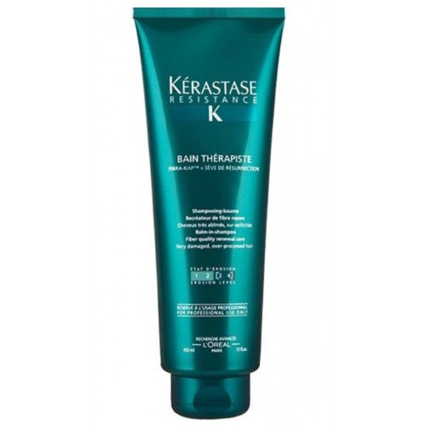 Sampon balsam pentru par foarte deteriorat Kerastase Resistance Bain Therapiste 450 ml