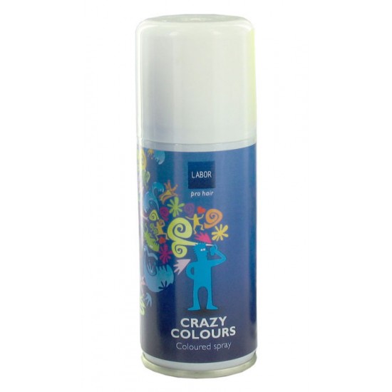 Spray Semipermanent Crazy Color Alb 100ml