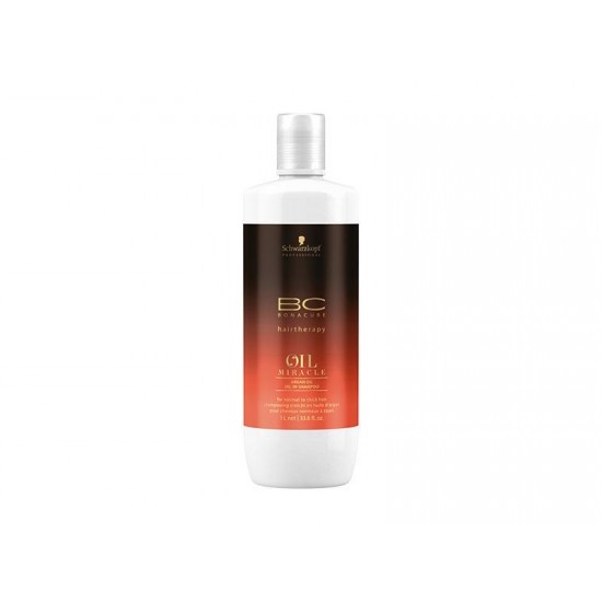 Sampon pentru stralucire cu ulei de argan Schwarzkopf Bonacure Oil Miracle 1000ml Sampon pentru stralucire cu ulei de argan Schwarzkopf Bonacure Oil Miracle 1000ml