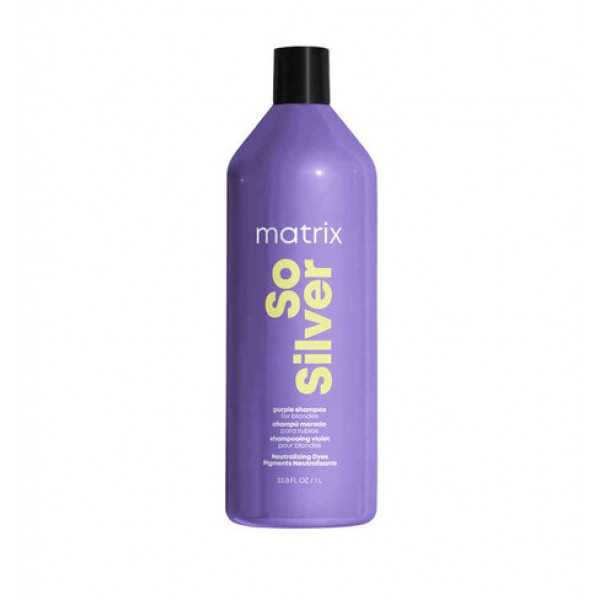 Sampon pentru reflexe argintii de blond Matrix So Silver 1000ml