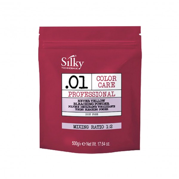 Pudra decoloranta anti-galben Silky Never Yellow 500 g