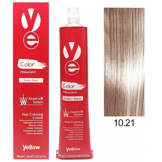 Vopsea Yellow - Lightest Violet Ash Blonde 10.21