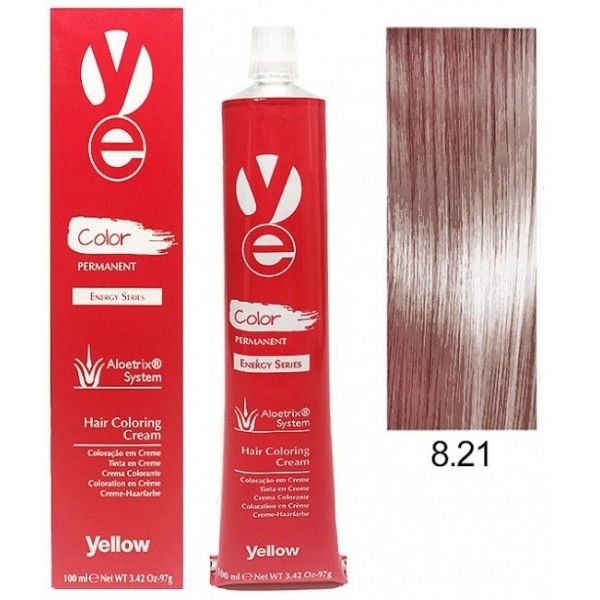 Vopsea Yellow - Light Violet Ash Blonde 8.21