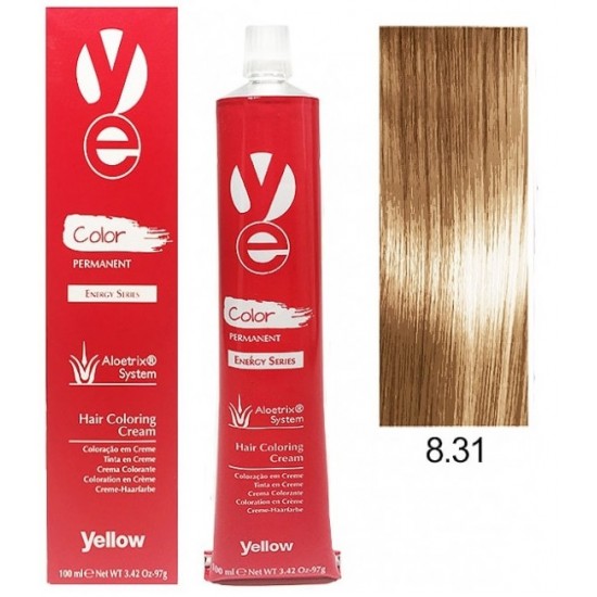 Vopsea Yellow - Light Golden Ash Blonde 8.31