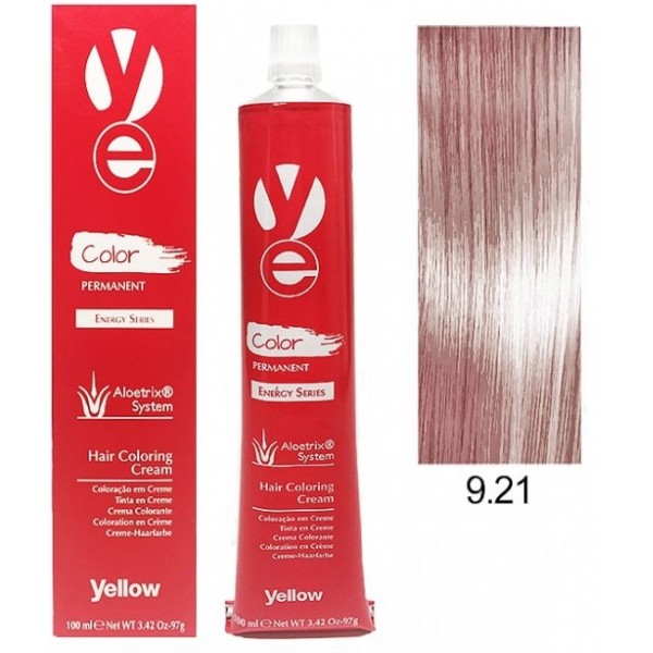 Vopsea Yellow - Very Light Violet Ash Blonde 9.21