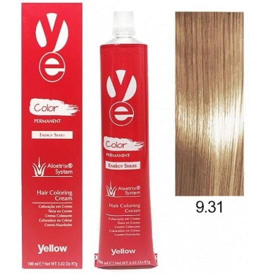 Vopsea Yellow - Very Light Golden Ash Blonde 9.31
