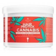 Masca de păr regeneratoare cu ulei de canepa Kallos Hair Pro-Tox Cannabis, 500ml