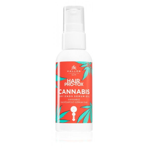 Ser ulei pentru varfuri deteriorate Kallos Hair Pro-Tox Cannabis 50 ml